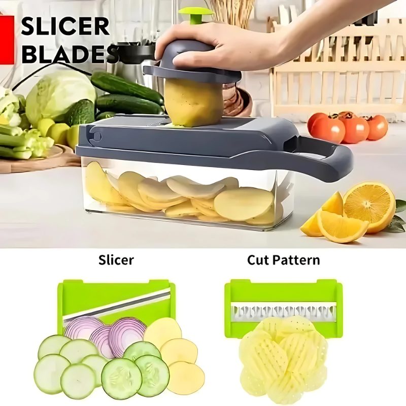 12 In 1 vegetable chopper slicer - Faciup