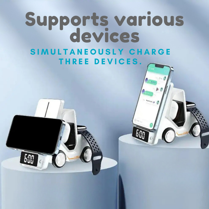 Mobile phone charger by induction 3 in 1 - Faciup