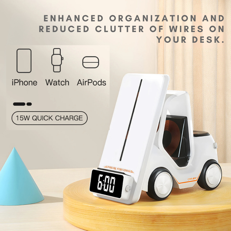 Mobile phone charger by induction 3 in 1 - Faciup