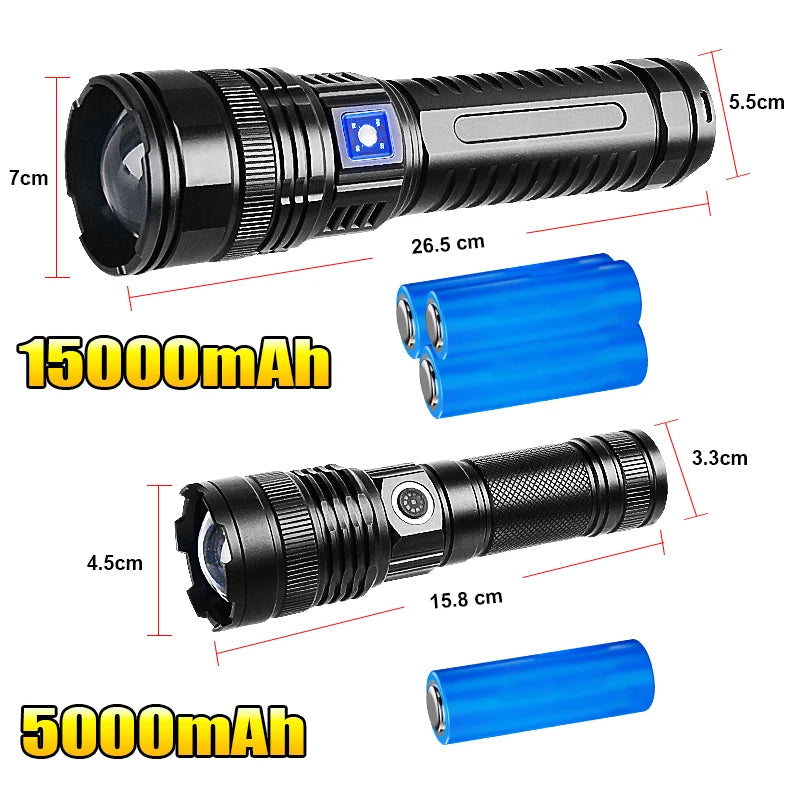 Super LED tactical flashlight - Faciup